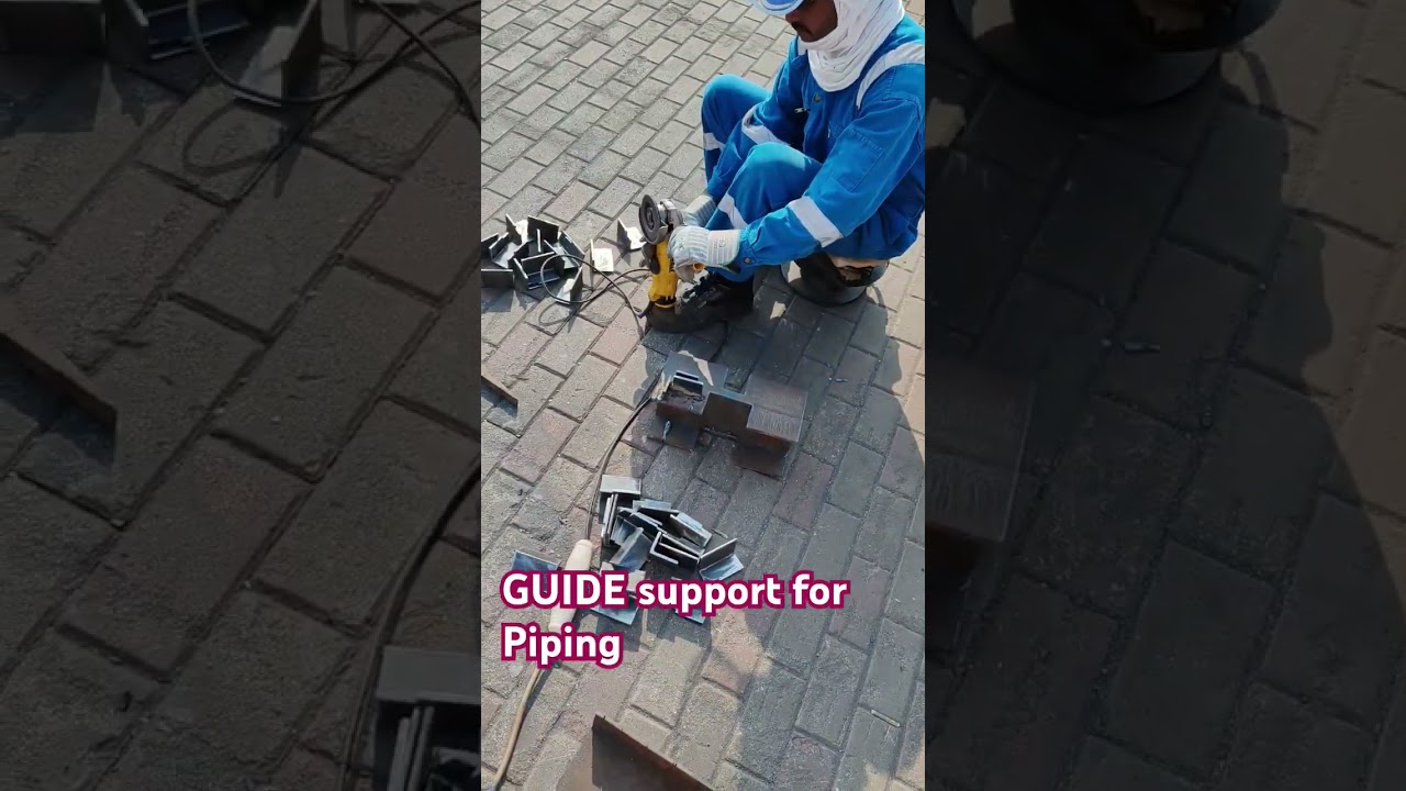 Guide Support Fabrication, Pipe Guide Support, 