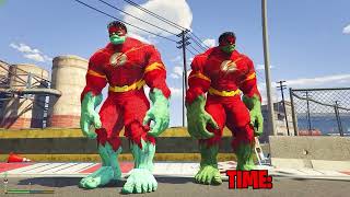 CYAN HULK Challenges Every RED HULK for RACE In GTA 5!