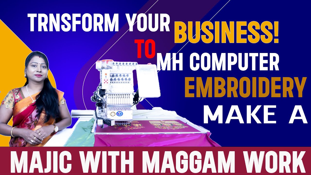 Transforming Fabrics: The Magic of Maggam Work Computer Embroidery ...