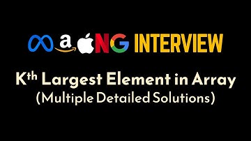 Kth Largest Element in Array | Kth Largest Element in Stream | Priority Queue | Heaps | Geekific