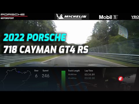 ON BOARD: 2022 Porsche 718 Cayman GT4 RS Laps The Nürburgring In 7:09.3