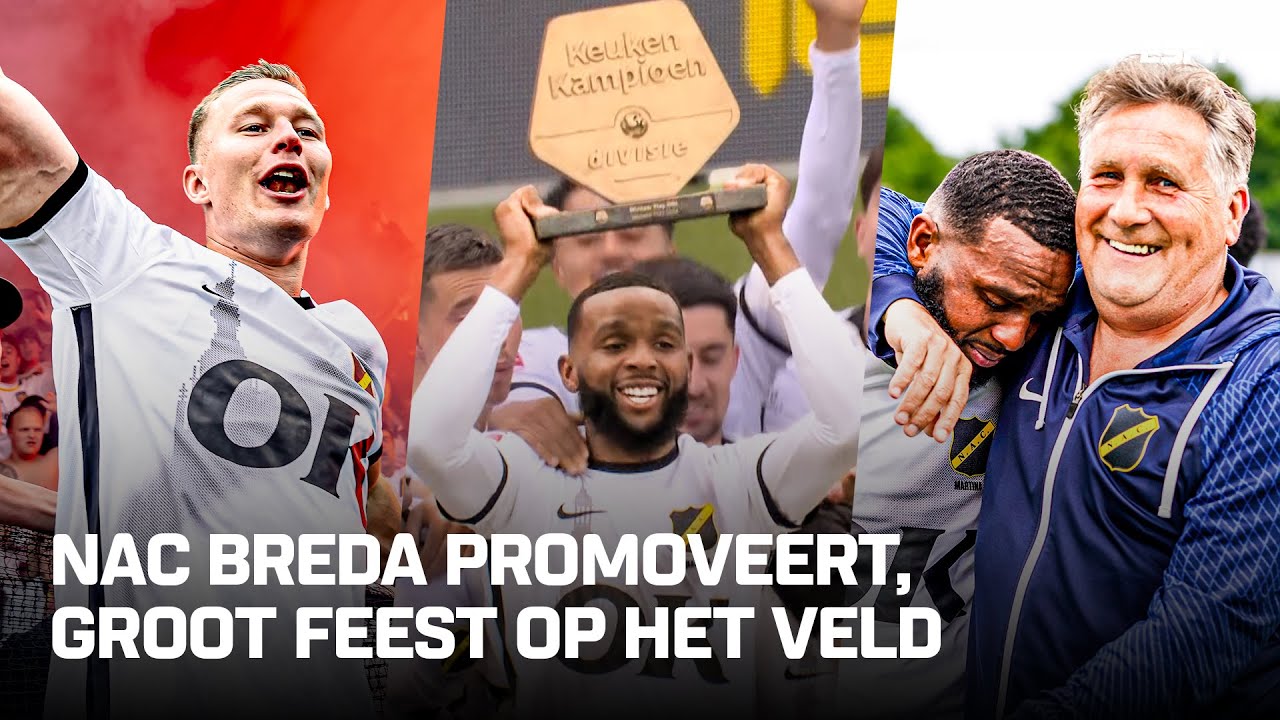NAC BREDA viert promotiefeest na BIZARRE FINALE PLAY-OFFS 🤯🔥