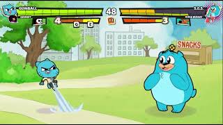 gumball in a cn flash game called jump jousts jam (credit to fighting game anniversaries on Twitter)