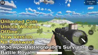 UNLIMITED COIN, UNLOCK WEAPON, OFFLINE, NEW VERSION - Mod Apk Battleground's Survivor Battle Royal screenshot 4