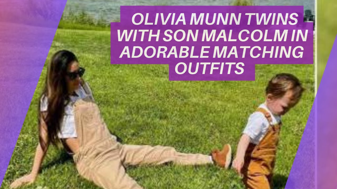 Olivia Munn Twins with Son Malcolm in Adorable Matching Outfits YouTube