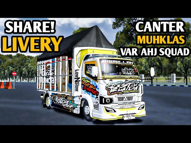 SHARE! LIVERY MOD TRUCK CANTER S6 AHJ SQUAD BY ASTRA JAYA DESIGN class=