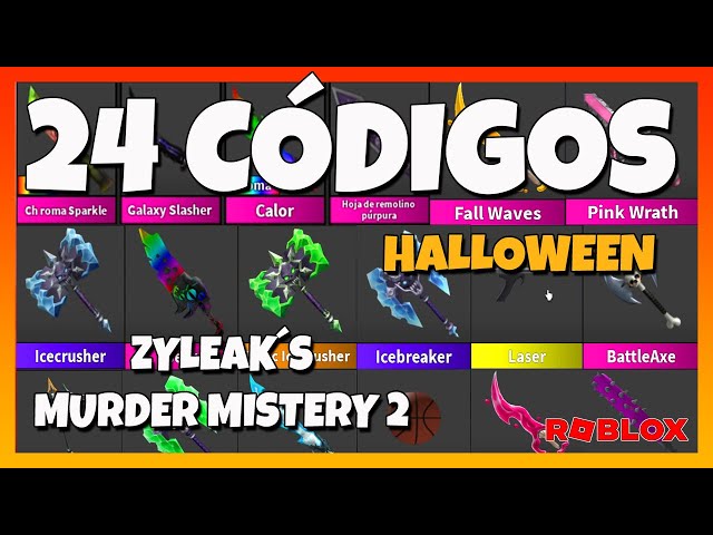 Roblox : Código Murder Mystery 2 dezembro 2023 - Alucare