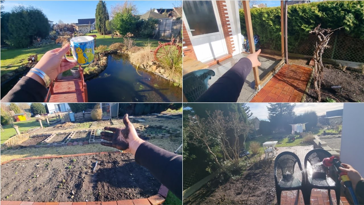 أول روتين بستنة وزراعة لسنة ٢٠٢٦👩‍🌾 جهزت حوض الورد ، زرعت بذور آذار ، تنظيفات بالحديقة👌