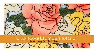 Layering Digital Stamps