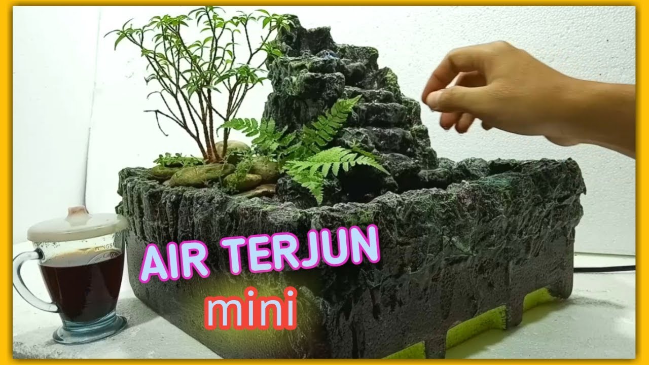 Air terjun mini - mini waterfall styrofoam