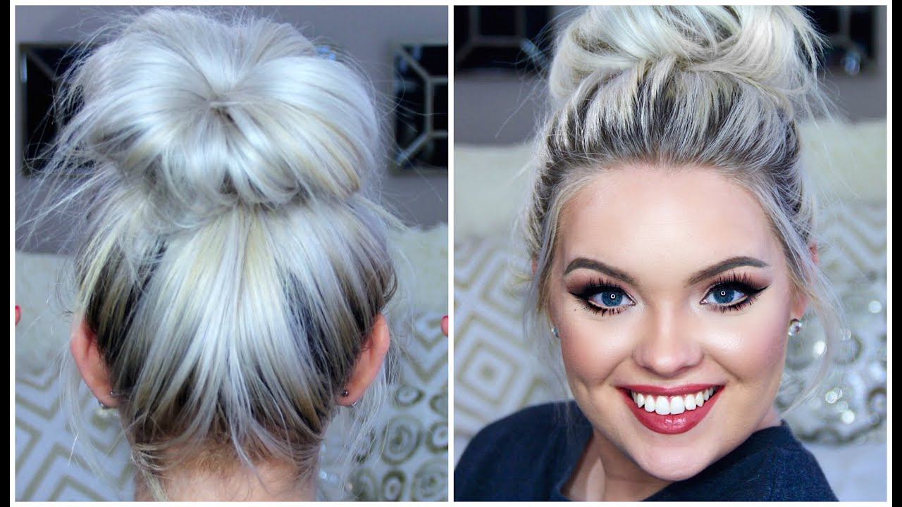 9. "Blonde Messy Bun: The Perfect Tomboy Updo" - wide 9