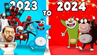 Roblox 2023 vs. 2024: Which side will Oggy choose?