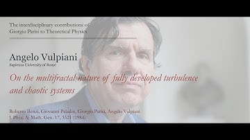 Angelo Vulpiani - On the multifractal nature of fully developed turbulence and chaotic systems