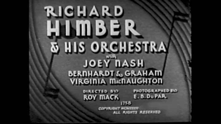 Richard Himber & His Orchestra with Joey Nash, 1934