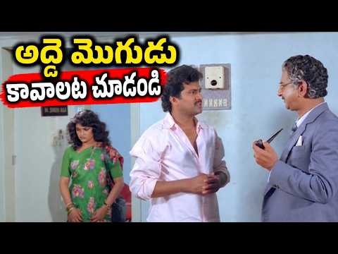 అద్దె మొగుడు కావాలట చూడండి - Rajendra Prasad, Nirosha, Gollapudi Maruthi Rao Family Drama Scenes