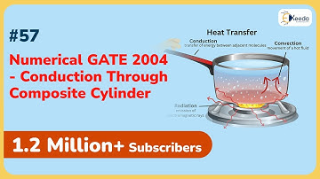 Numerical GATE 2004; Conduction through Composite Cylinder | Conduction | GATE ME Heat Transfer