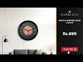 Royaloak Rustic Empire Blue Wall Clock