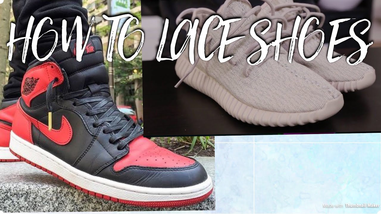 How to lace your shoes!!! (Never tie shoes again) - YouTube