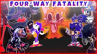 FOUR-WAY FATALITY | Four-Way Fracture but V2.5/3.0 Characters Sings it | FNF COVER