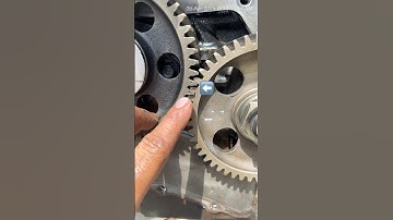Nissan in-line engine timing gears marks #automobile #engineblock #dieselengine #mechanic