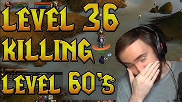 Asmongold Reacts - Level 36 KILLING Level 60s!? [INSANE Combo] [No Clickbait] - Rextroy