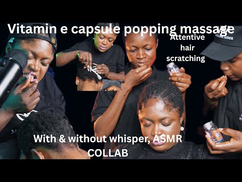 ASMR ✨ATTENTIVE SOFT WHISPER HAIR SCRATCH, DOUBLE GUM CRACKING,DUAL SCRATCHES FOR DEEP SLEEP
