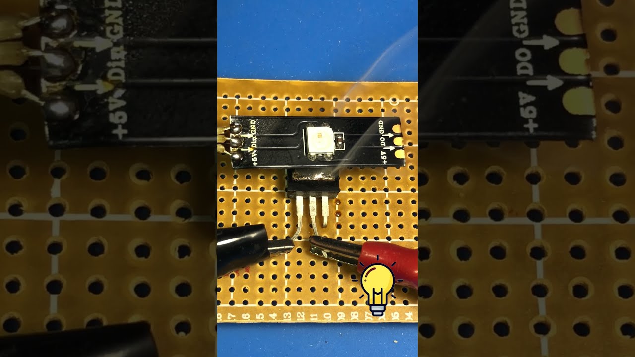 Solder Hacks How to solder an LED using a microchip without a soldering iron   solderingtips  4K