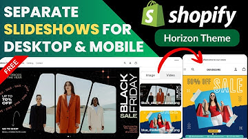 Separate Desktop & Mobile Slideshow for Shopify Horizon Theme  #devdesire #shopify