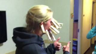 Kristina Clothes Pins to the Face