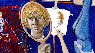 Wendy Whiteley on 'Self-portrait in the studio' (1976 )