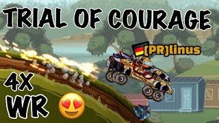 4 Times World Record Daily Race Trial Of Courage Hill Climb Racing 2