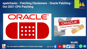 opatchauto - Patching Clusteware - Oracle Patching - Oct 2021 CPU Patching