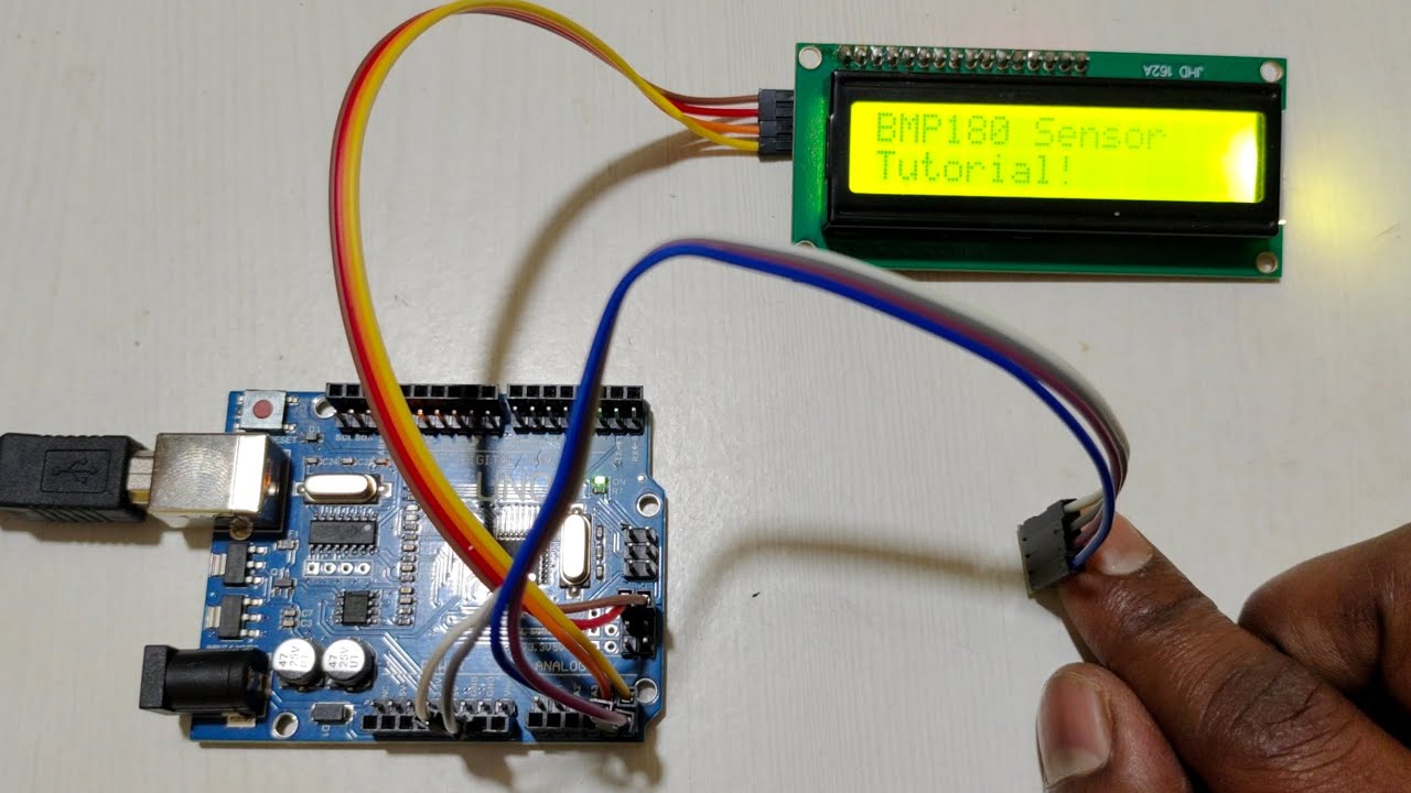 How To Interface BMP 180 Sensor Using Arduino - YouTube