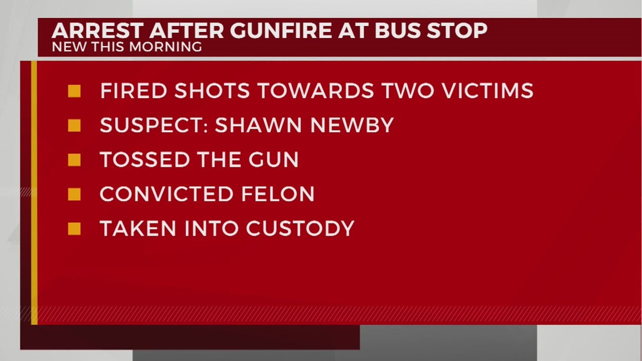 Man charged with shooting gun near bus stop