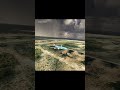 Boeing 747 landing in dark weather #shorts
