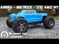 •  Arrma - Big Rock Crew Cab - 1/10 4WD Truck - Speed test + Bashing •