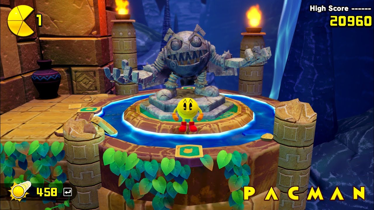 PAC MAN WORLD Re PAC gameplay 2022 Ruins Area 2-2 - YouTube