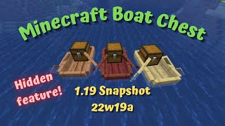 Minecraft Boat Chest