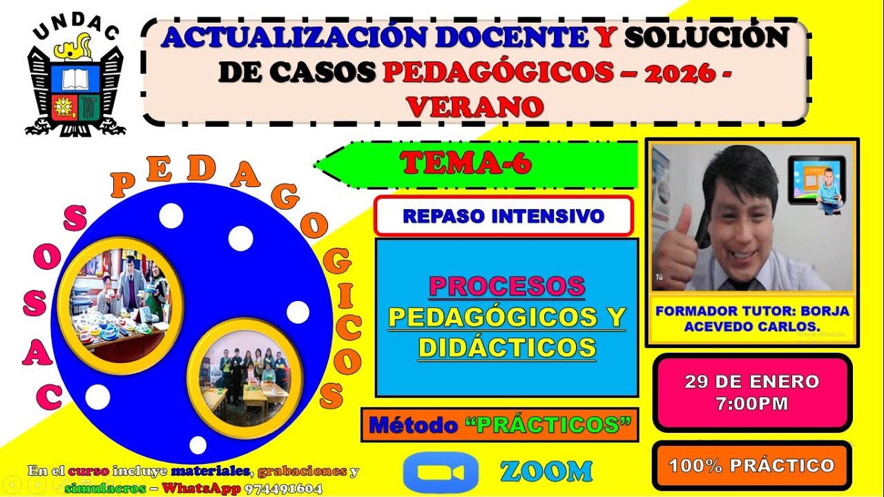 TEMA 6-PROCESOS PEDAGÓGICAS-DIDÁCTICOS-PROF  CARLITOS-2026.