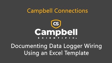 Documenting Data Logger Wiring Using an Excel Template