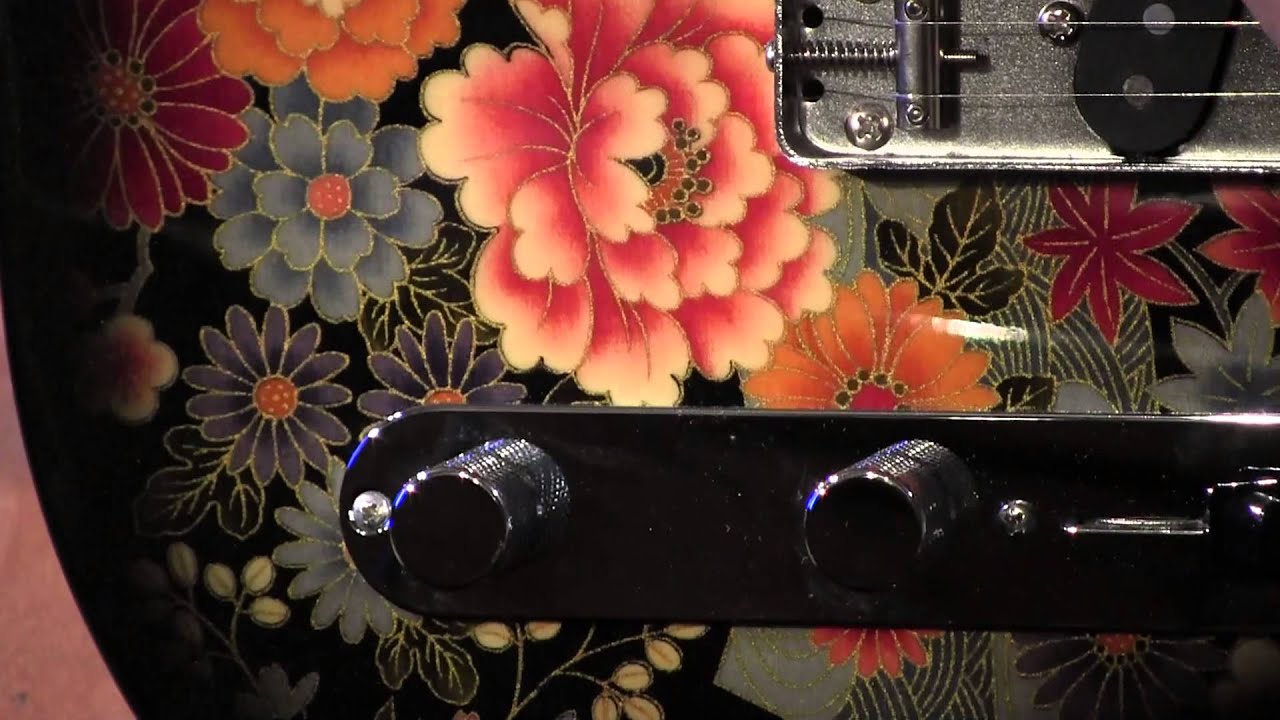 2012 Fender TL69 SPL Black Japanese Floral - YouTube