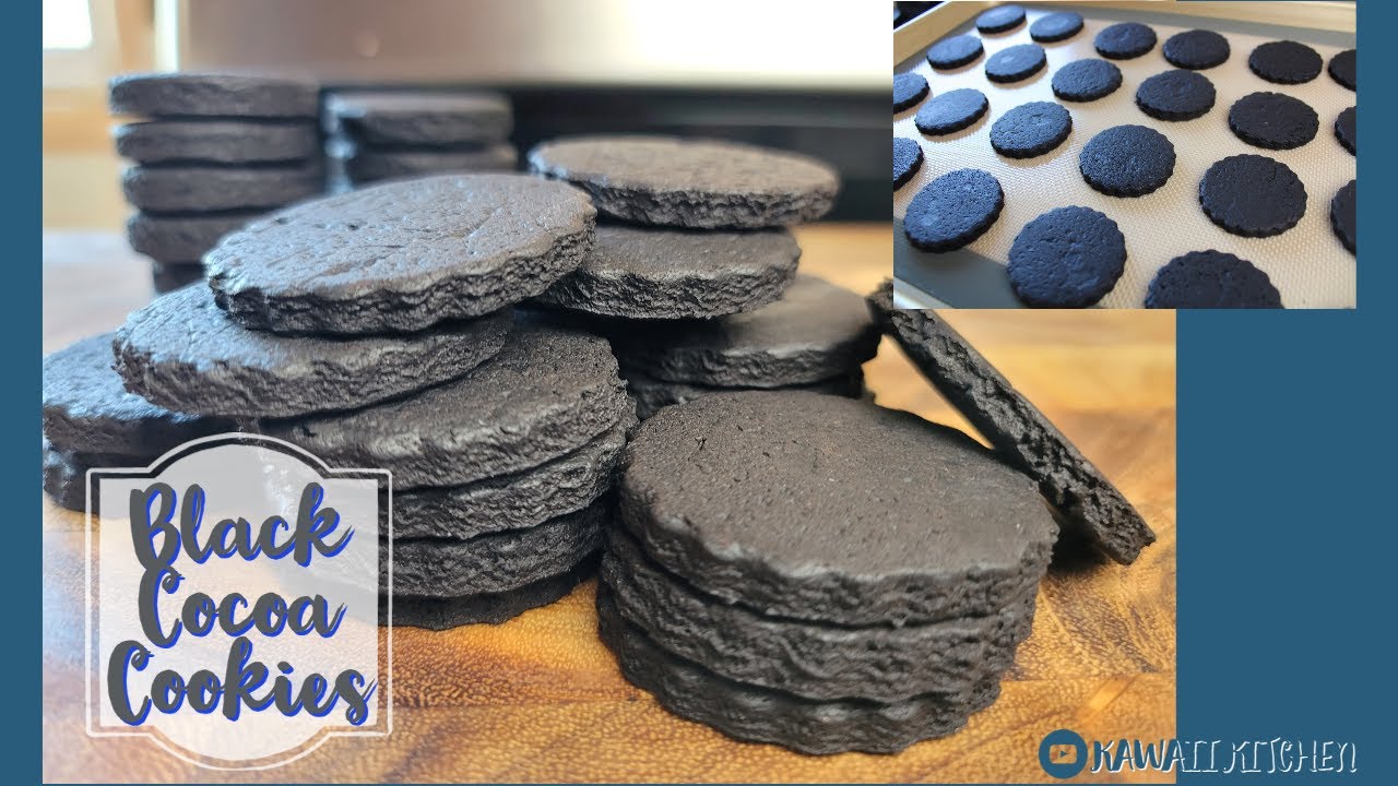 ✴︎Black Cocoa Powder COOKIES RECIPE✴︎ブラックココアクッキー