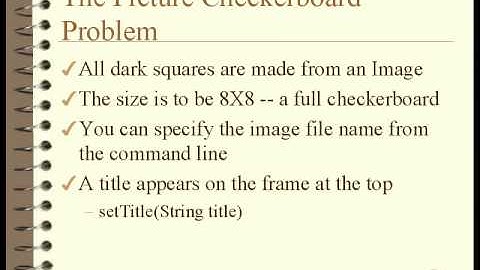 51.Java Intro -Chapter07.Graphic FilesLesson6.Picture Checkerboard Problem