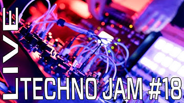 Jam #18 QUADRANTID SWARM + DFAM + Octatrack Modular Techno Live Jam