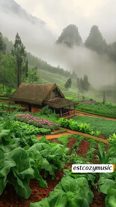 Gentle Rain in the Rural Fields, Sleep feels so fast and deep #sort#deepsleep#ruralfields#feedshort