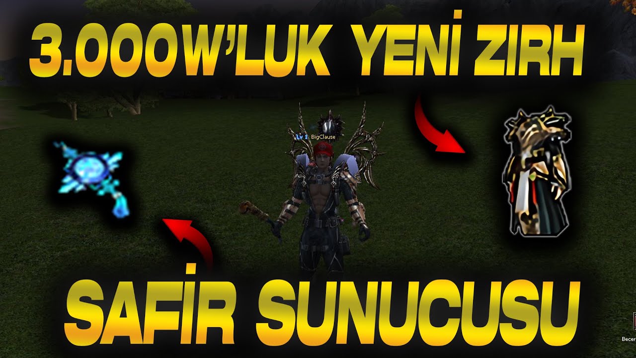 3.000W'LUK YENİ ZIRHIMIZ !!! METİN2 SAFİR SUNUCUSU