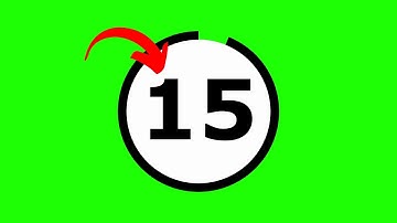 The Sleekest 15 Seconds Green Screen Countdown Timer - No sound (White Background)