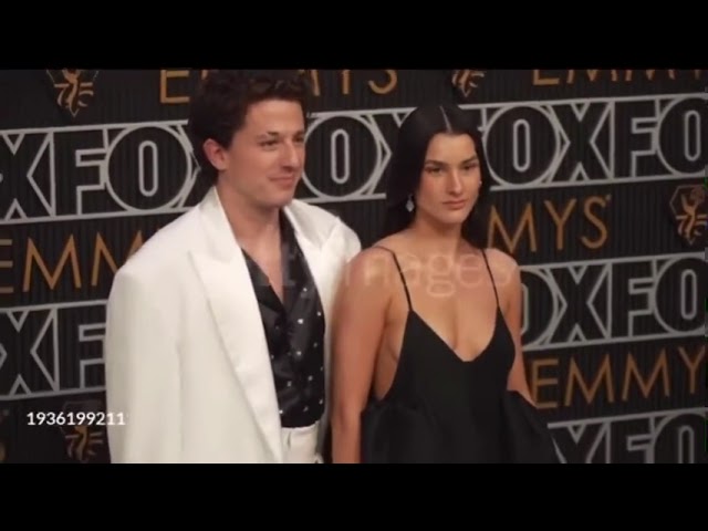 Charlie Puth and his fiancé Brooke Sansone at the 2024 Emmy Awards [Getty Videos] class=