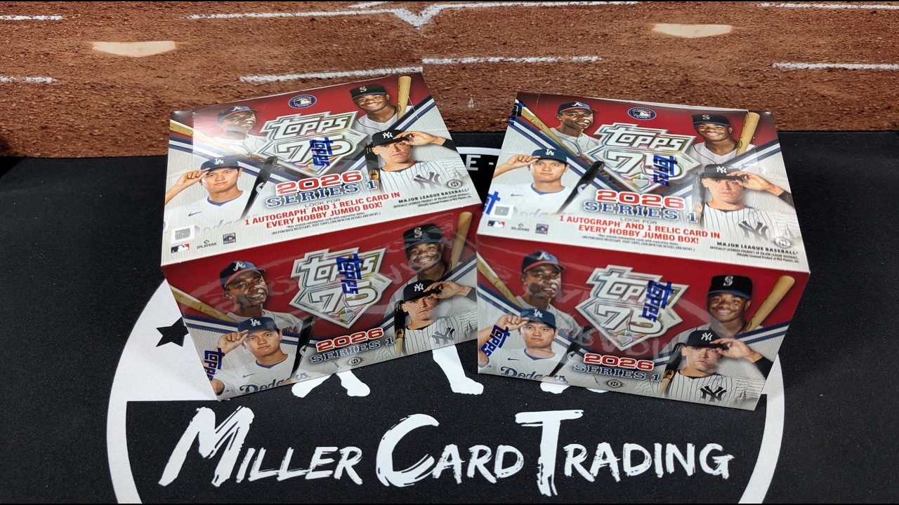ДВЕ ОГРОМНЫЕ КОРОБКИ! Коллекционная большая коробка Topps Series 1 2026 года!