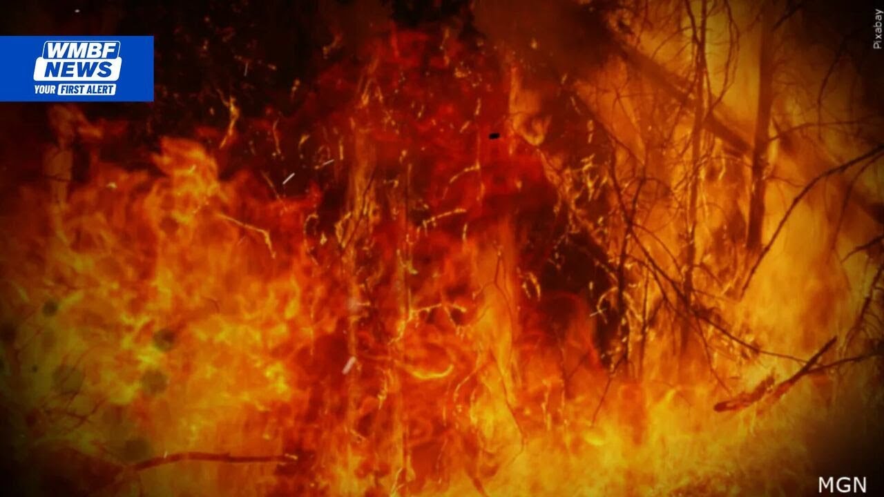 Crews contain 7-acre grass fire in Horry County - YouTube